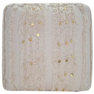 Amala Sequin Tufted Pouf Premium