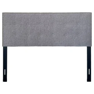 Brian Cement Grey Headboard, Queen Less Expensive