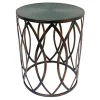 Copper Round Metal Side Table, Medium Cheaper