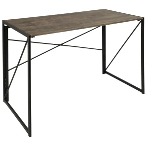 Dakota Black & Brown Industrial Modern Office Desk Bargain Sale