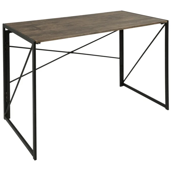 Dakota Black & Brown Industrial Modern Office Desk Bargain Sale