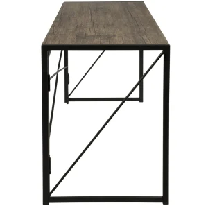 Dakota Black & Brown Industrial Modern Office Desk Bargain Sale