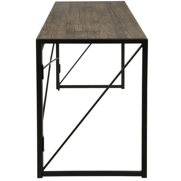 Dakota Black & Brown Industrial Modern Office Desk Bargain Sale