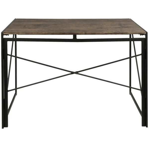 Dakota Black & Brown Industrial Modern Office Desk Bargain Sale