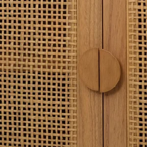 Found & Fable Lena Rattan Cabinet Opening Sales