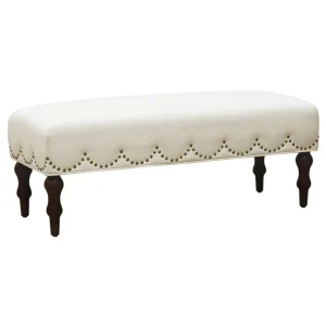 Grace Mitchell Ellery Bench With Scalloped Nailheads Promotion