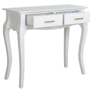 Grace Mitchell Scarlett 2-Drawer Console Table, White Clearance