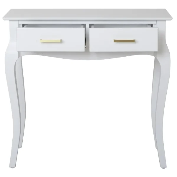 Grace Mitchell Scarlett 2-Drawer Console Table, White Clearance