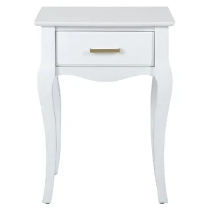 Grace Mitchell Scarlett White End Table Good Quality