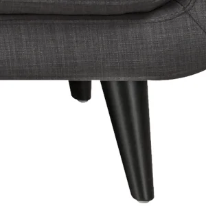 Hadley Tufted Back Accent Chair, Charcoal Grey Flash Sale