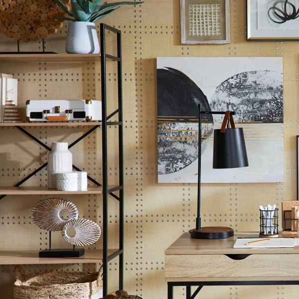 Honeybloom Burnaby 4-Tier Wood & Metal Shelf Opening Sales