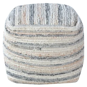 Honeybloom Grey & Cream Pouf Opening Sales