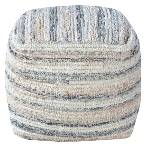 Honeybloom Grey & Cream Pouf Opening Sales