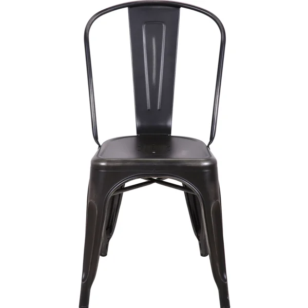 Honeybloom Idris Black Metal Dining Chair Good Quality