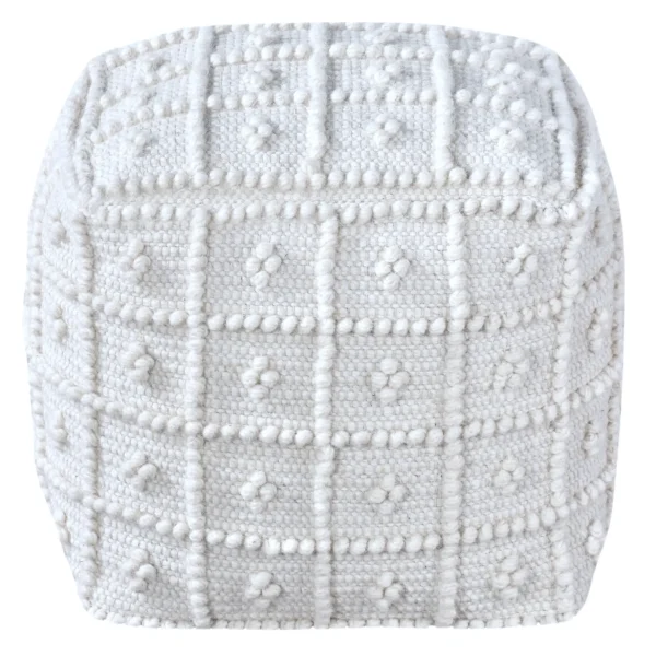 Honeybloom Knots Cream Pouf Exquisite Gifts