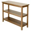 Honeybloom Miller 3-Shelf Wooden Console Table Exquisite Gifts