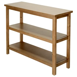 Honeybloom Miller 3-Shelf Wooden Console Table Exquisite Gifts