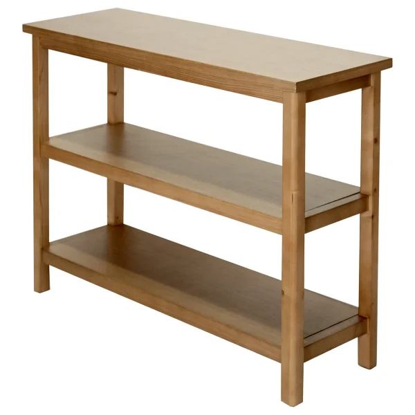 Honeybloom Miller 3-Shelf Wooden Console Table Exquisite Gifts