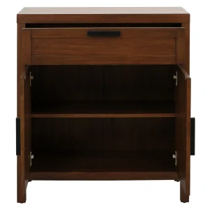 Honeybloom Samuel 1-Drawer 2-Door Wooden Cabinet Opening Sales