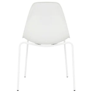 Lily White Dining Chair With Metal Legs Exquisite Gifts