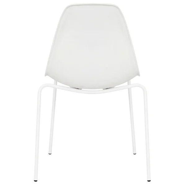 Lily White Dining Chair With Metal Legs Exquisite Gifts