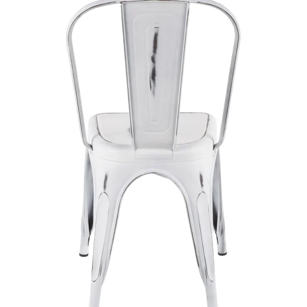 Oregon Vintage White Metal Dining Chair Opening Sales