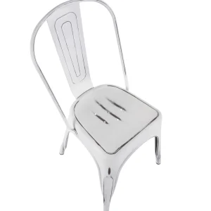 Oregon Vintage White Metal Dining Chair Opening Sales