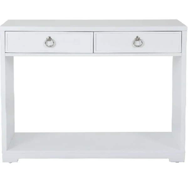 Providence Clara White Console Table Flash Sale