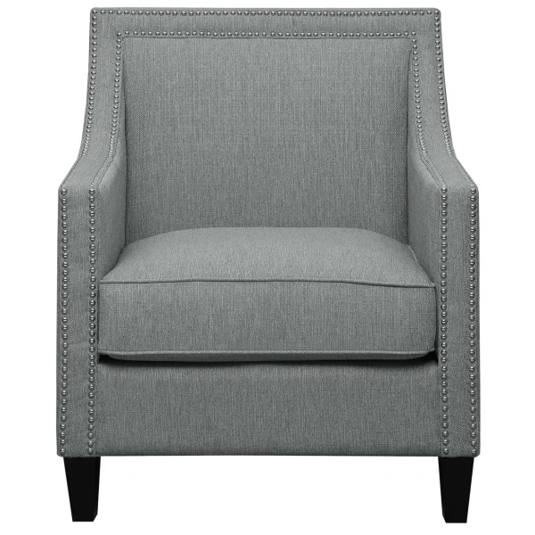 Providence Erica Studded Accent Chair, Grey Promotion