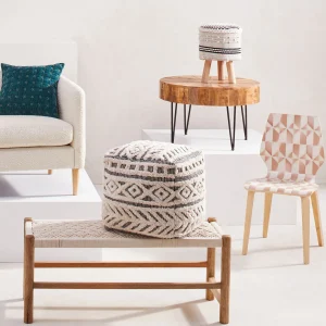 Round Mango Wood Coffee Table With Metal Hairpin Legs Cheaper