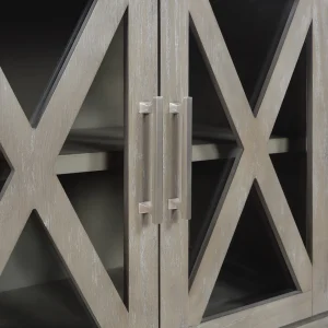 Rowan 2-Drawer Grey Cabinet Flash Sale