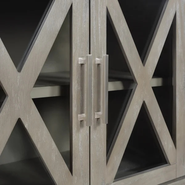 Rowan 2-Drawer Grey Cabinet Flash Sale