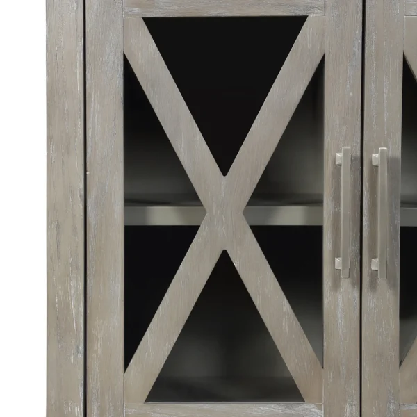 Rowan 2-Drawer Grey Cabinet Flash Sale