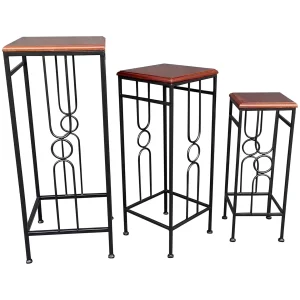 Wood Top Plant Stand, Small Flash Sale